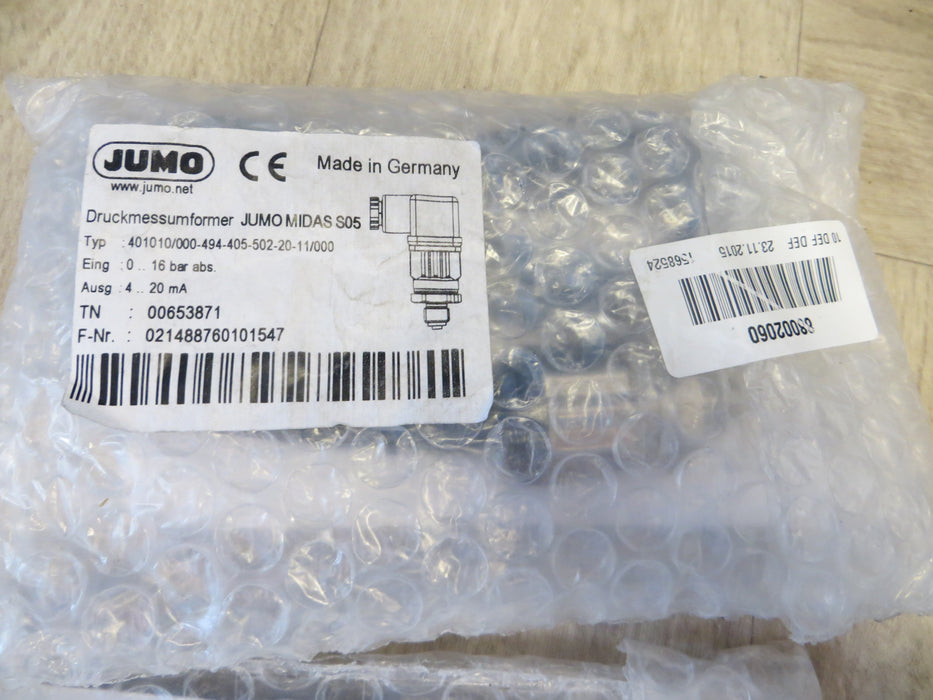 Jumo   401010/000-494-405-502-20-11/000  "Pressure transmitter"