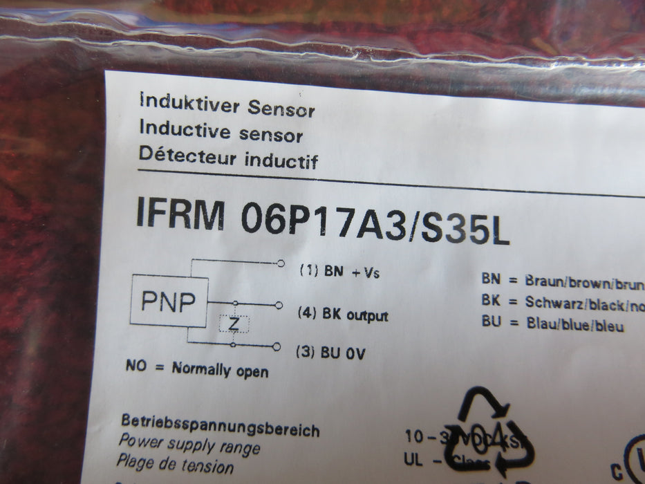 Baumer Electric IFRM-06P17A3/S35L  "Sensor"