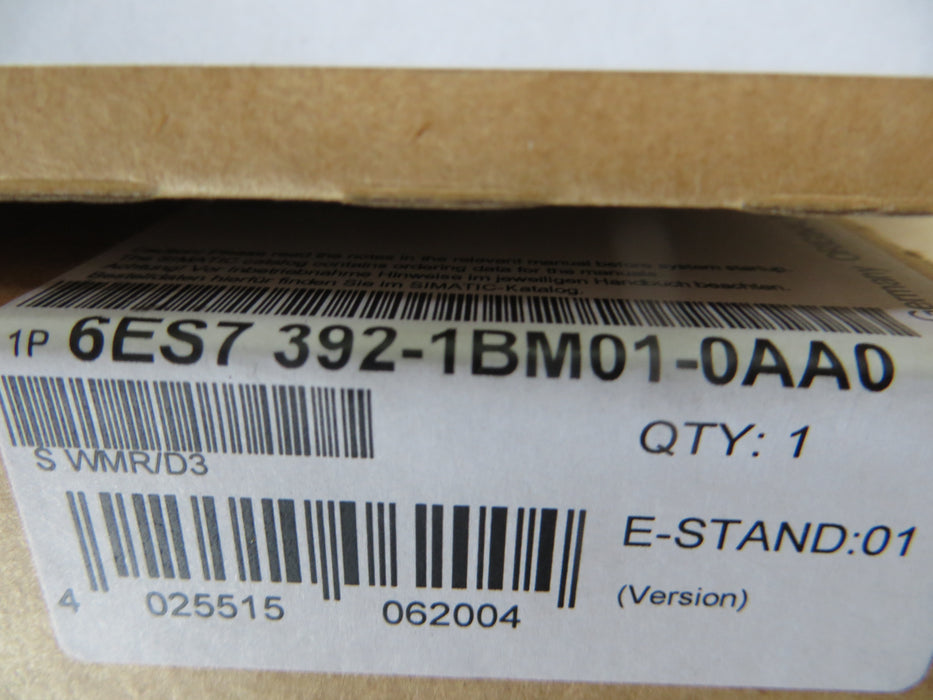 Siemens 6ES7 392-1BM01-0AA0 "Connector"