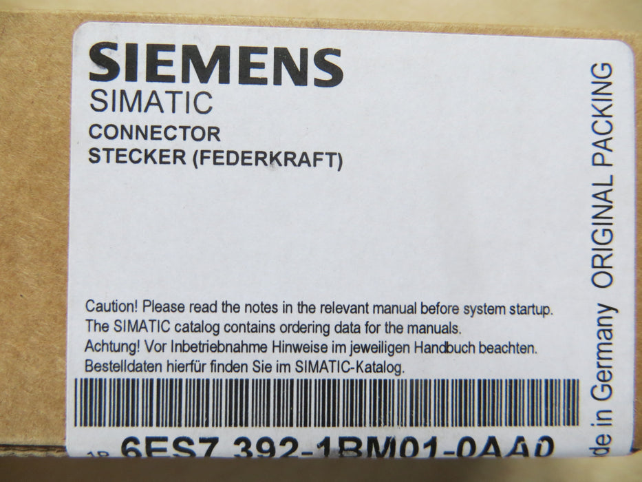 Siemens 6ES7 392-1BM01-0AA0 "Connector"