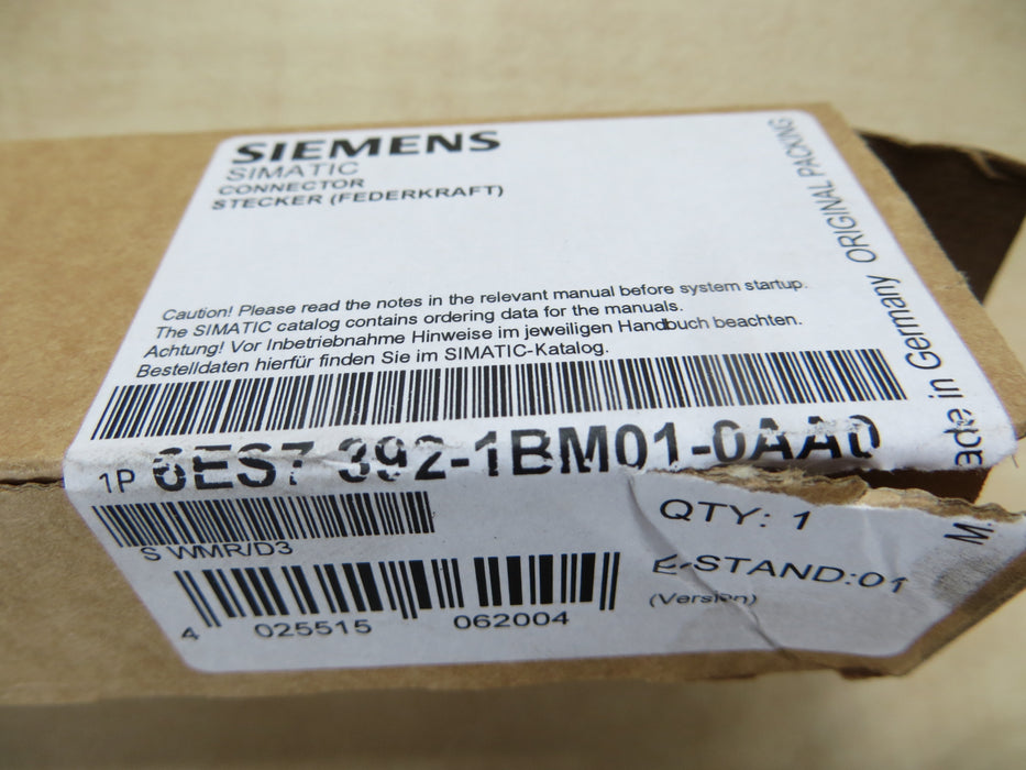 Siemens 6ES7 392-1BM01-0AA0 "Connector"