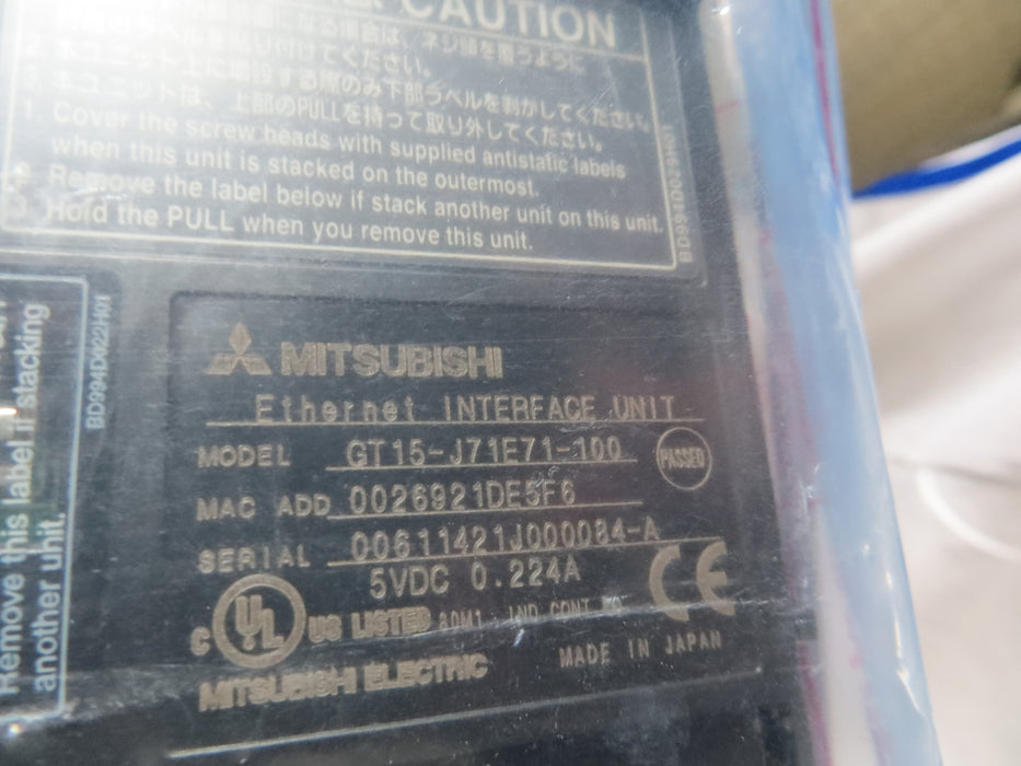 Mitsubishi Electric GT15-J71E71-100 "PLC interface module"