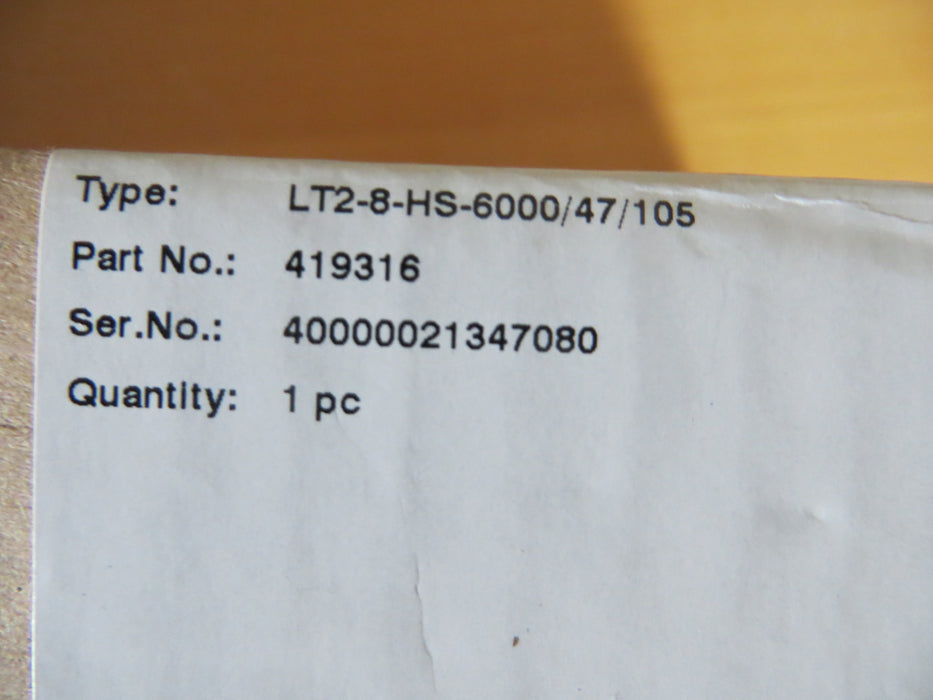 Pepperl + Fuchs LT2-8-HS-6000/47/105 "419316 Active infrared scanner"