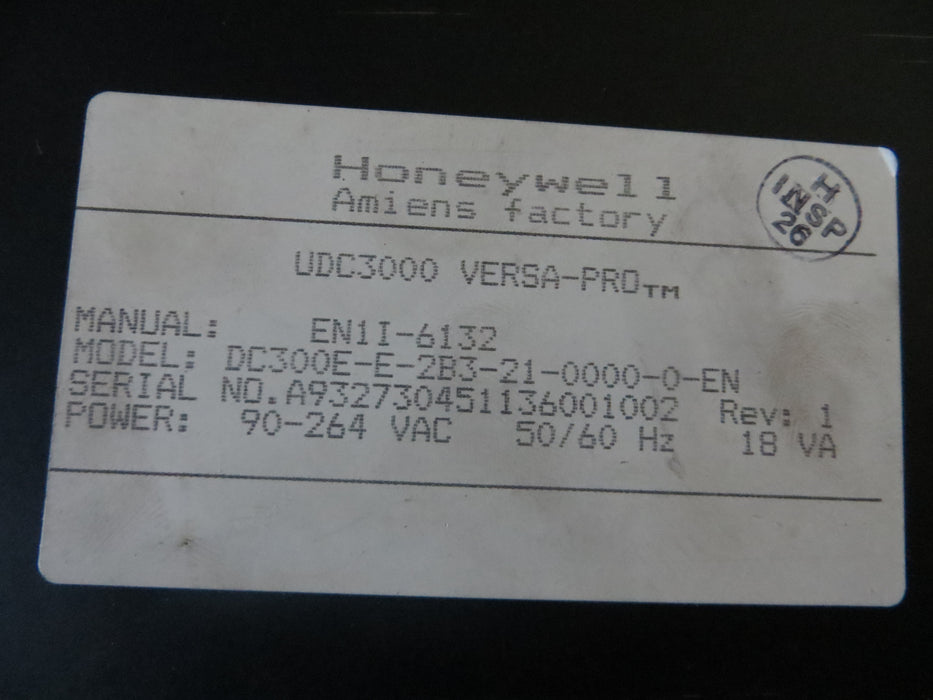 Honeywell  UDC3000 - Versa-pro "Digital controller"