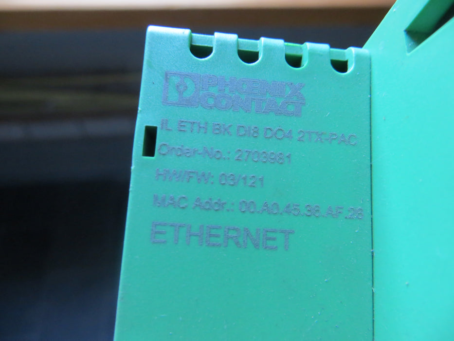 Phoenix Contact IL ETH BK DI8 DO4 2TX-PAC  "Ethernet unit"