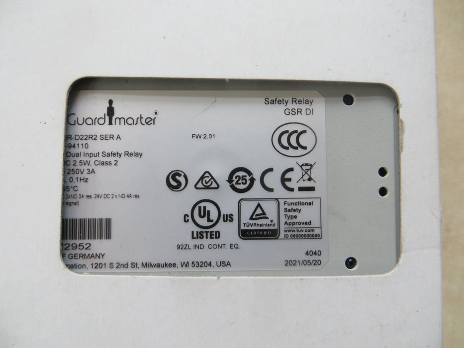 Allen Bradley 440R-D22R2 "Safety Relay"