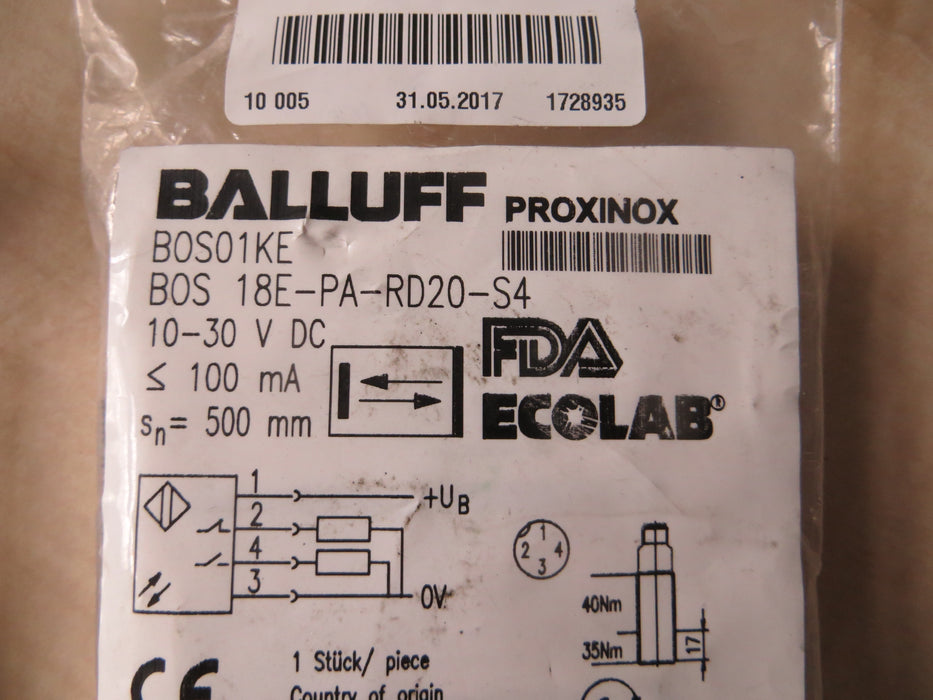Balluff  BOS 18E-PA-RD20-S4 "Sensor"