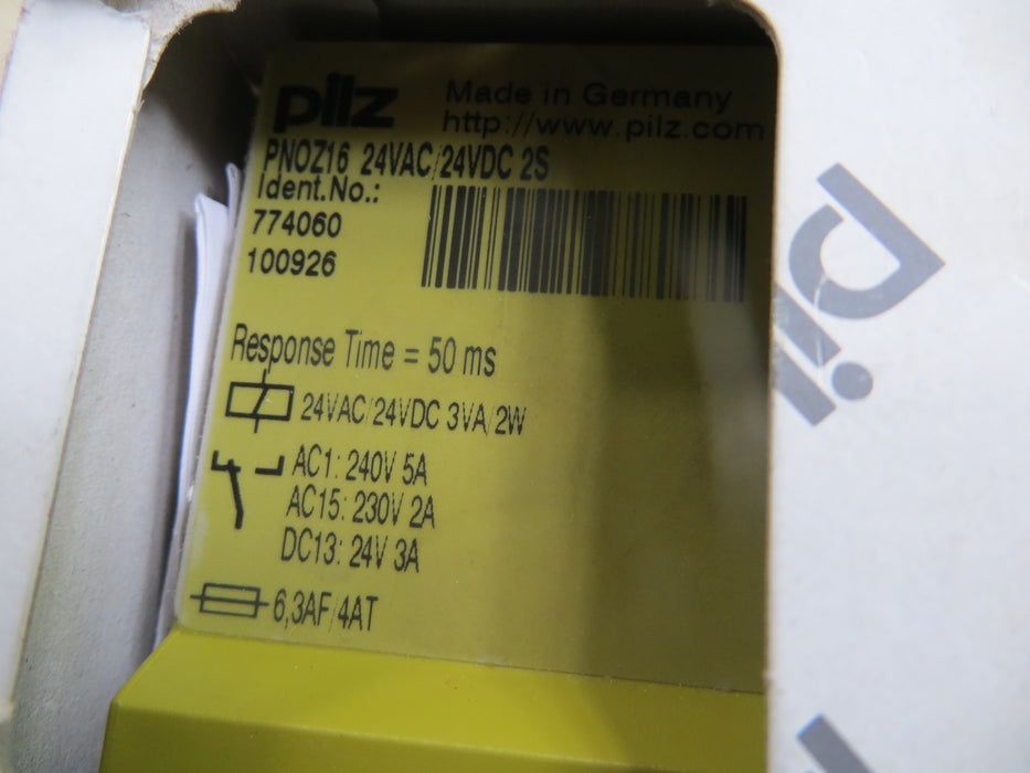 PILZ PNOZ XV3.1P 30/24VDC 3n/o 1n/c2n "Veiligheidsrelais"