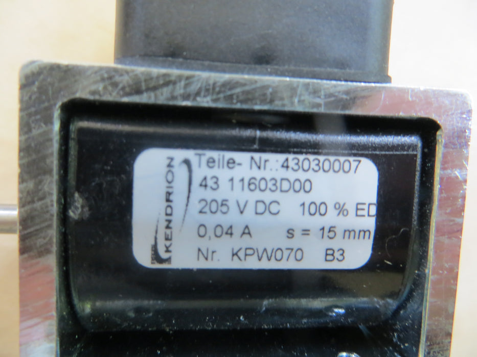 Kendrion 43030007  "Solenoid"