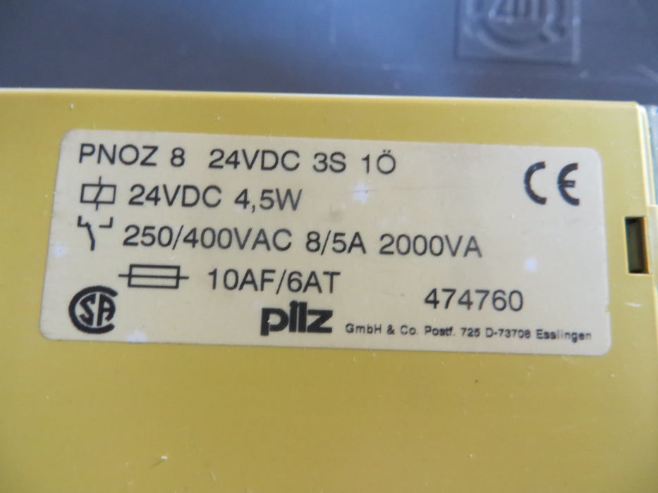 PILZ PNOZ XV3.1P 30/24VDC 3n/o 1n/c2n "Veiligheidsrelais"