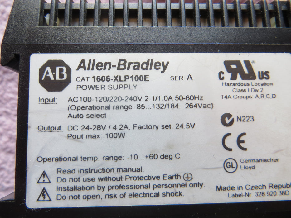 Allen Bradley 1606-XLP100E "Power supply"