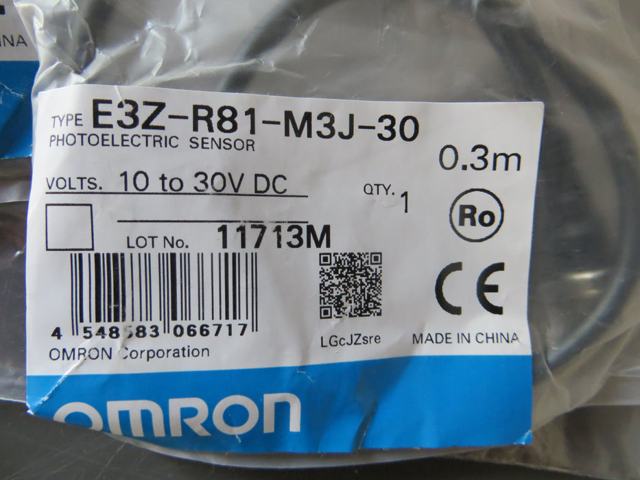 Omron E3Z-R81-M3J-30" Sensor"