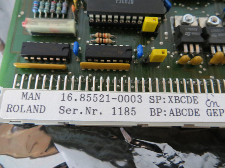 Man Roland 16.86310-3003 "Systeempaneel"