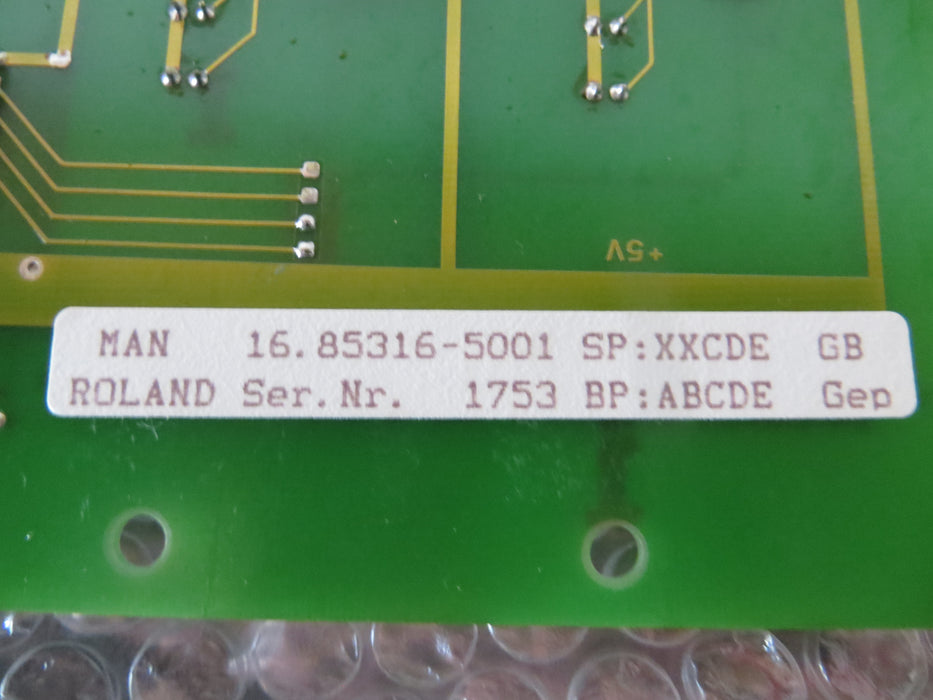 Man Roland 16.86310-3003 "Systeempaneel"