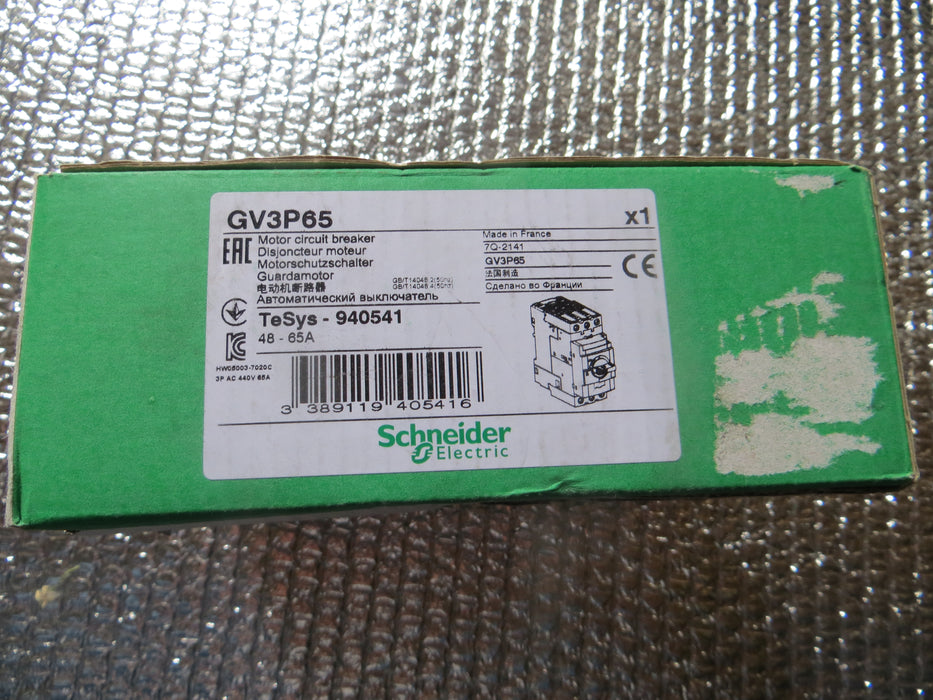Schneider Electric GV3P65 "Circuit breaker"