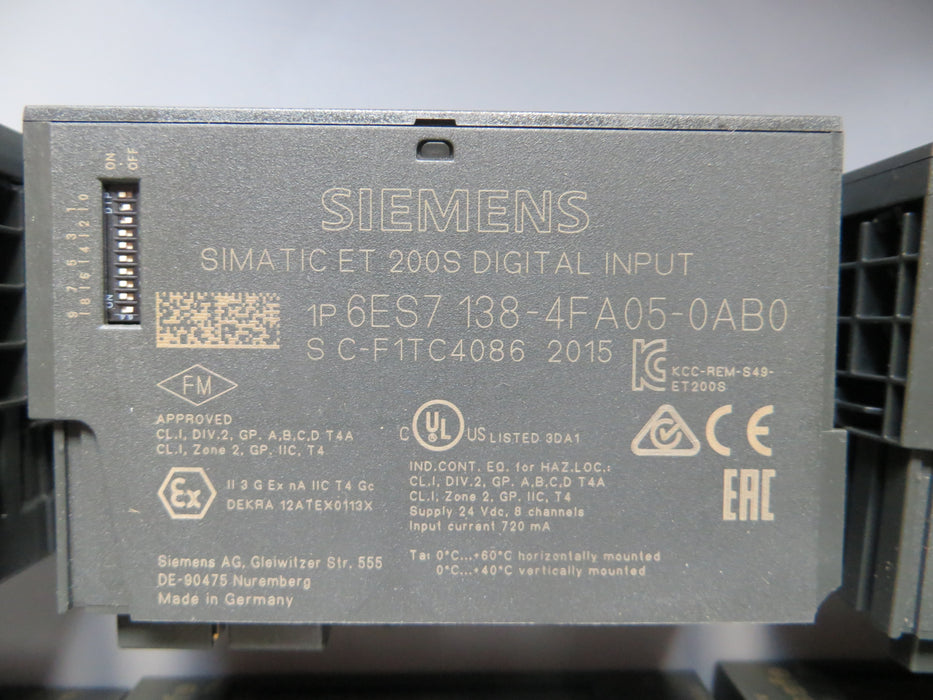 Siemens 6ES7 138-4FA05-0AB0  "PLC DI input"