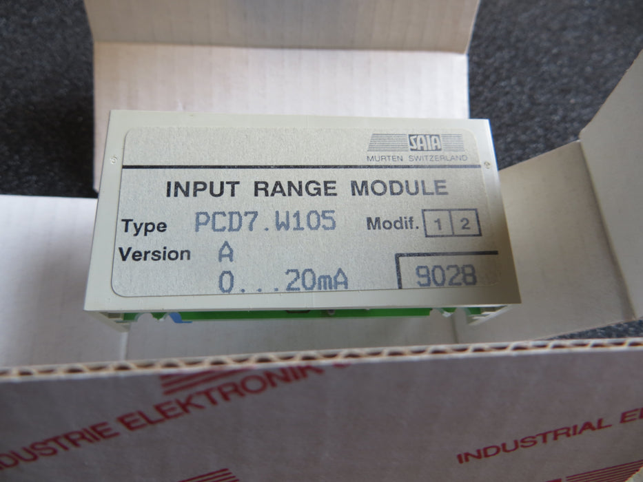 SAIA PCD7.W105  "Analog Input Module"