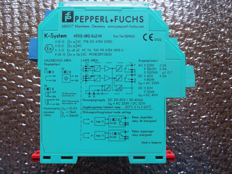 Pepperl + Fuchs  KFD2-SR2-Ex2.W  "Switch Amplifier"