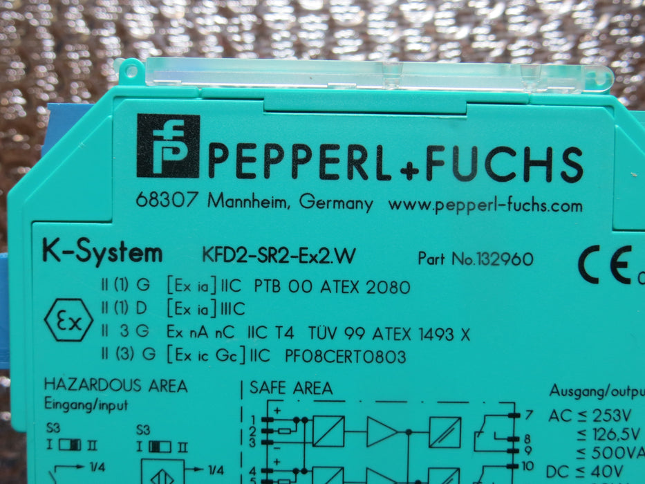 Pepperl + Fuchs  KFD2-SR2-Ex2.W  "Switch Amplifier"