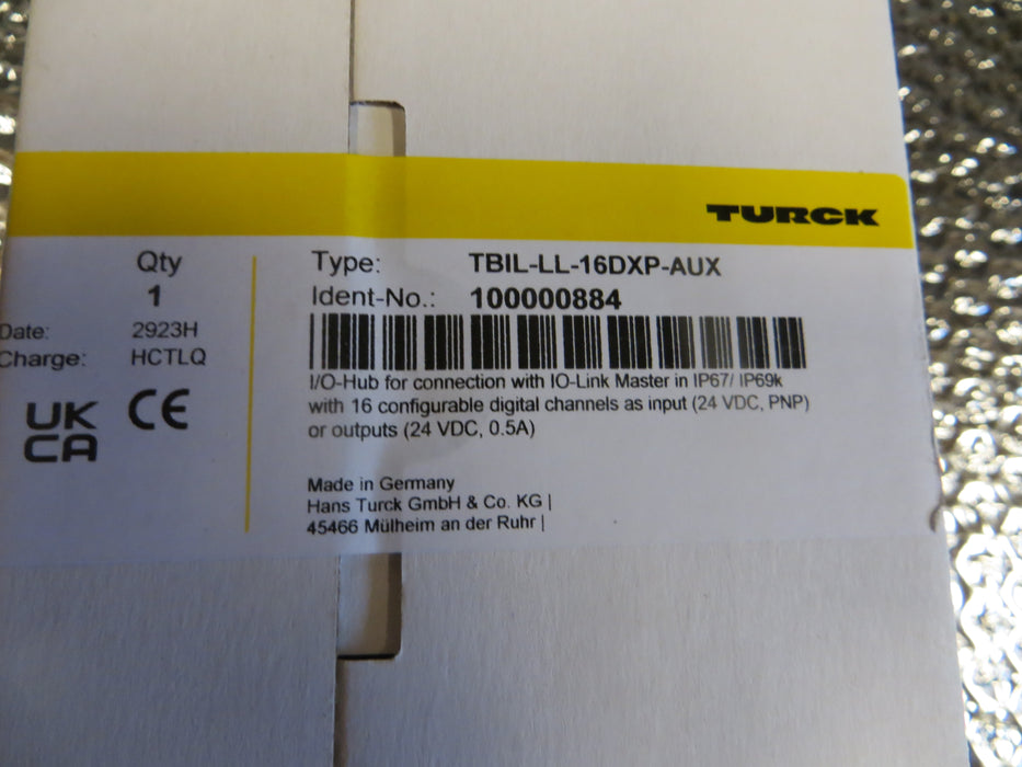 Turck TBIL-LL-16DXP-AUX "I/O hub module"