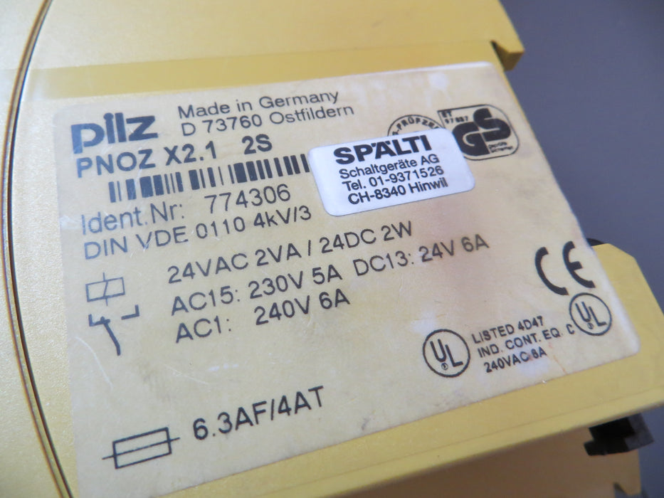 PILZ PNOZ X2.1  2S  774306  "Relay"