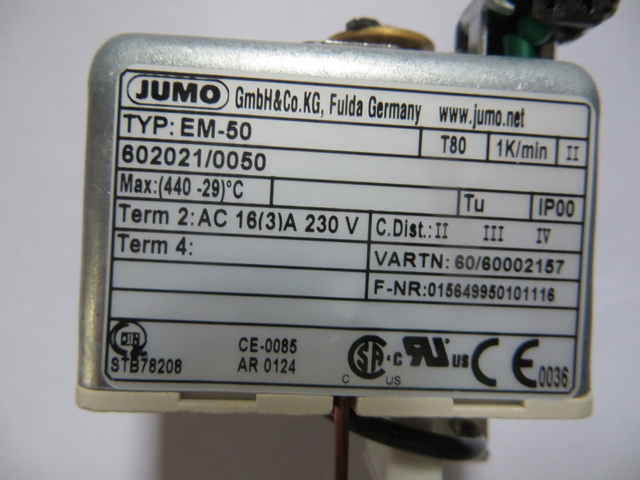 Jumo EM-50 "Built In thermostat"