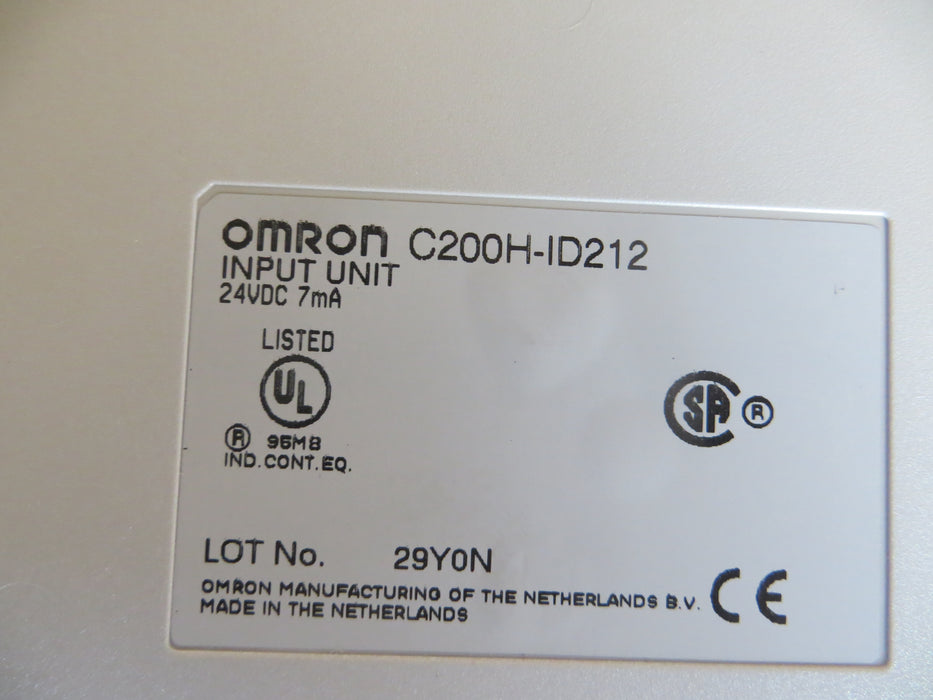 Omron C200H-ID212 "PLC input"