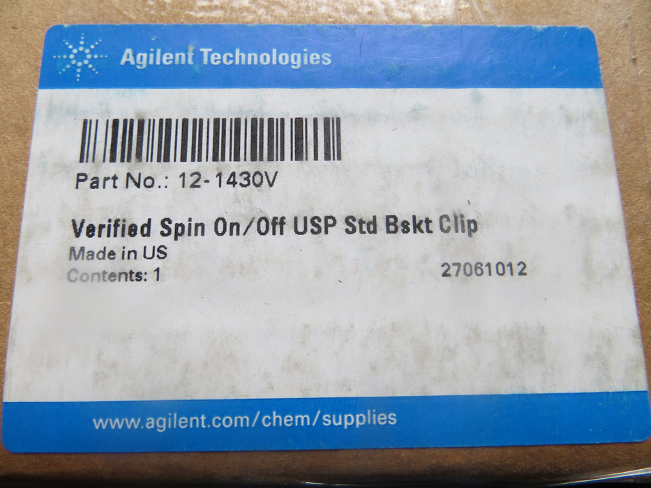 Agilent Technologies 12-1430V "Spin On/Offf USP Std Clip"