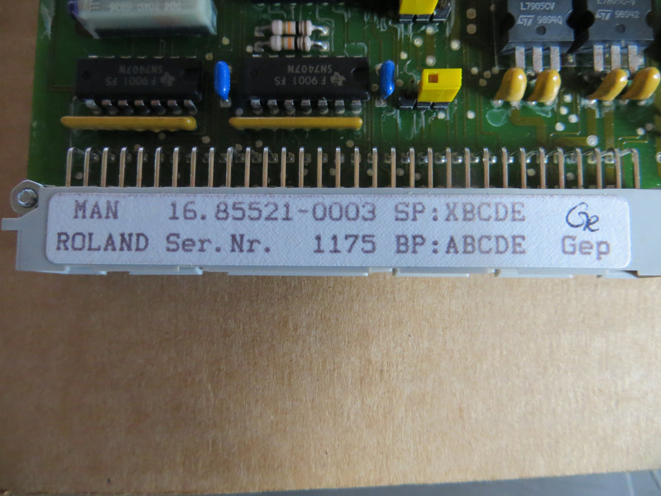 Man Roland 16.86310-3003 "Systeempaneel"