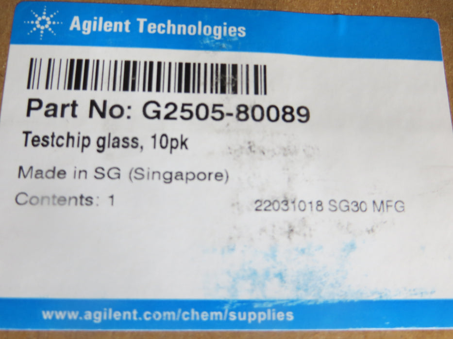 Agilent Technologies C-CHKME10 "Materiaalemissienorm"