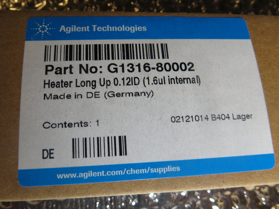 Agilent Technologies G1316-80002 "Heat Exchanger"