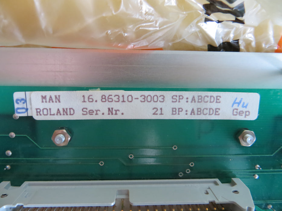 Man Roland 16.86310-3003  "Panel board"