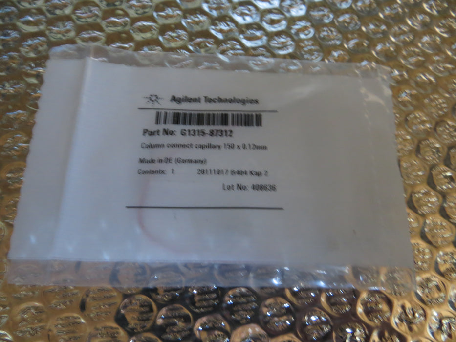 Agilent Technologies C-CHKME10 "Materiaalemissienorm"