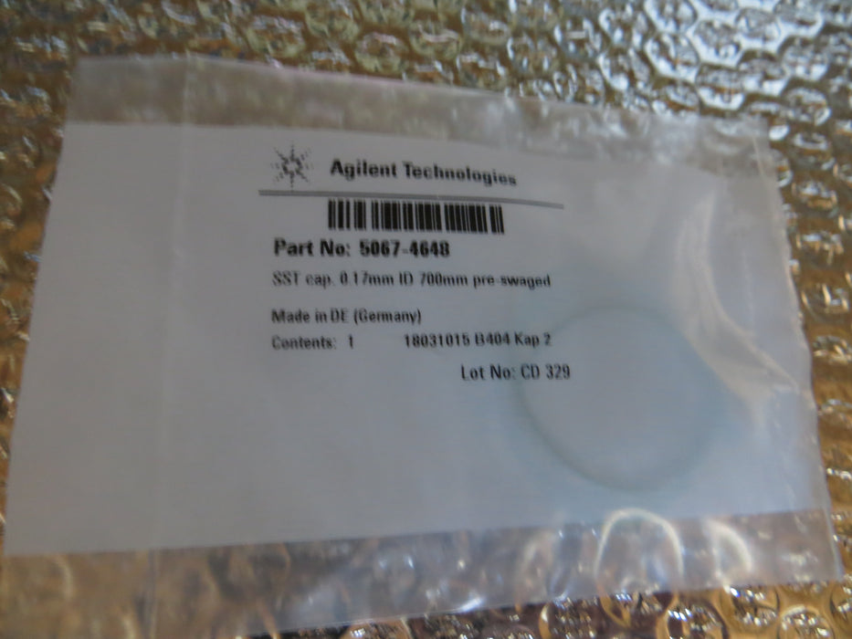 Agilent Technologies C-CHKME10 "Materiaalemissienorm"