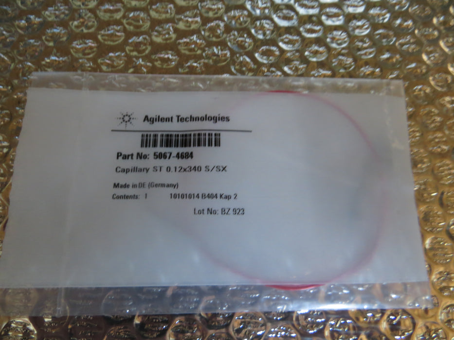 Agilent Technologies C-CHKME10 "Materiaalemissienorm"