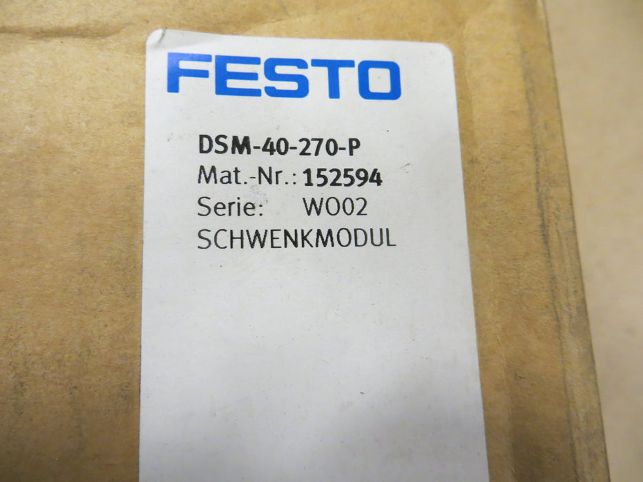 Festo DSM-40-270-P "Rotary drive"