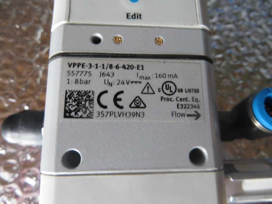 Festo VPPE-3-1-1/8-6-420-E1 "Pressure regulator"