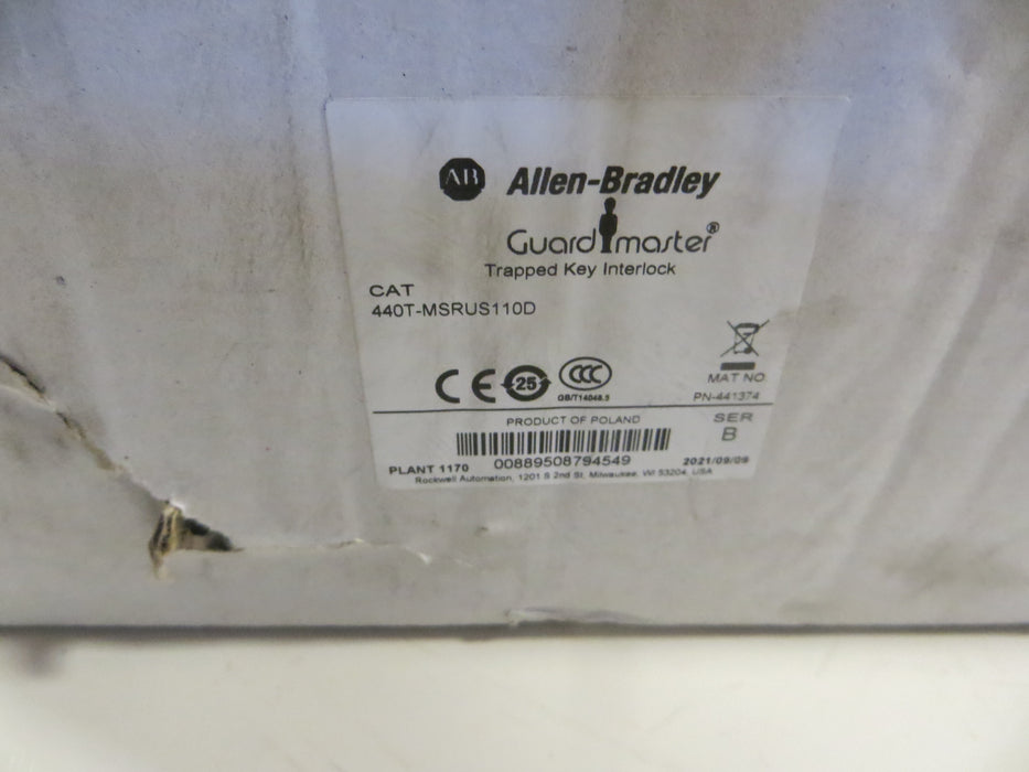 Allen Bradley 440T-MSRUS110D "Interlock switch"