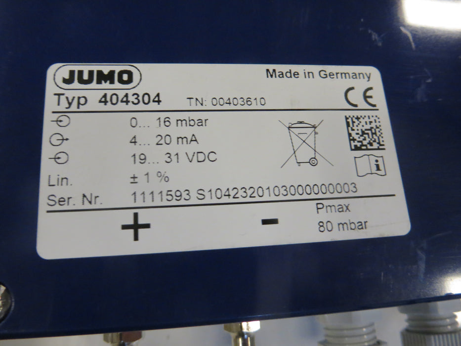 Jumo  404304  "Pressure transmitter"