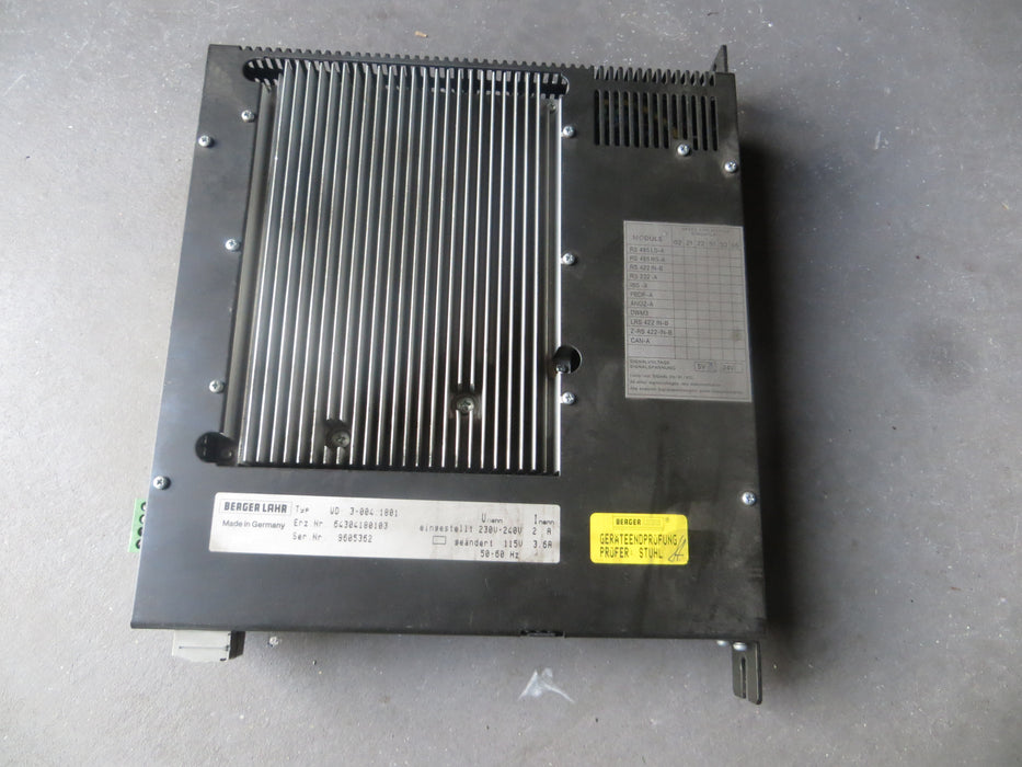 Berger Lahr  WD3-004 18-01  "Driver"