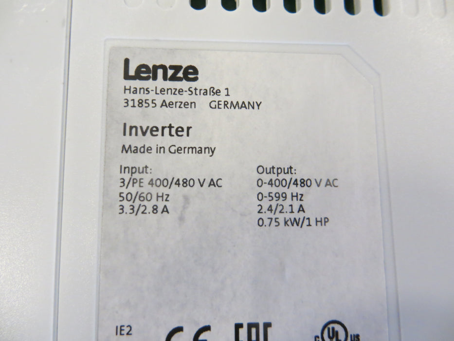Lenze  i550 Contol unit  CAN open - 0,75 Kw/1HP  "Inverter"