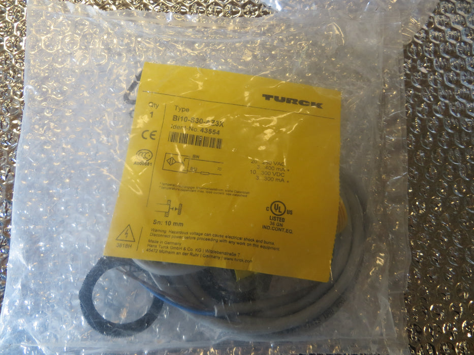 Turck Bi10-S30-AZ3X "Proximity switch"