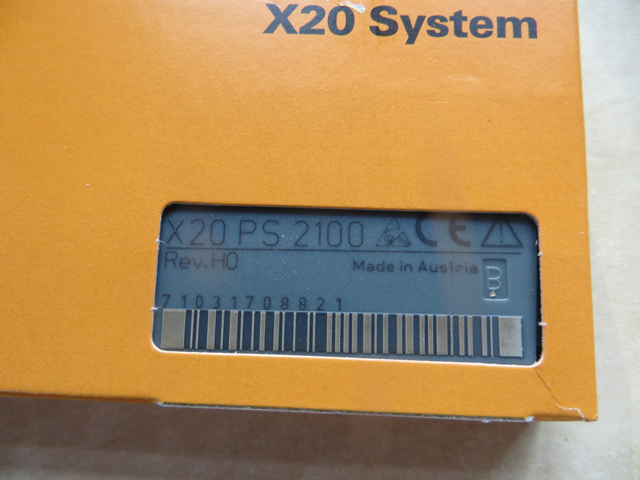 B&R X20PS2100 "supply module"