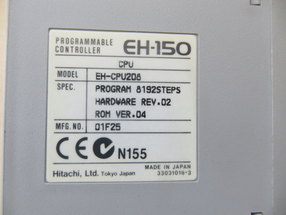 Hitachi EH-XD16 "PLC DC-ingang"